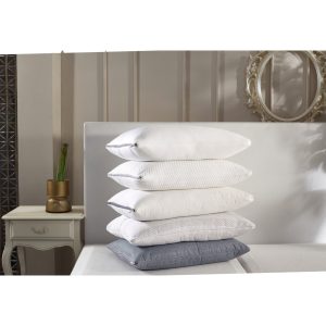 Bambu Kapitone Boncuk Elyaf Dolgulu Yıkanabilir Nonwowen Antialerjik Yastık 1 Adet